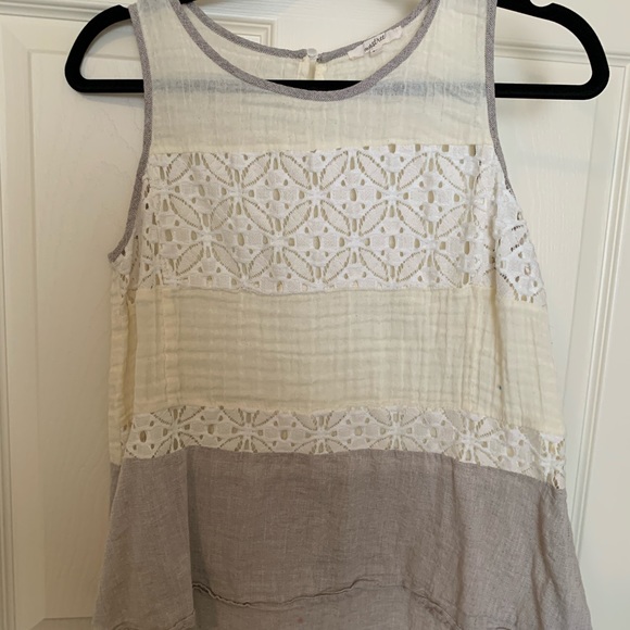 Off white and gray tank top - Picture 1 of 2